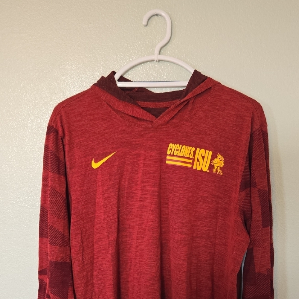 Nike | Red Iowa State Hoodie Size Large